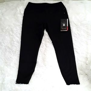 Spyder Active High Waist Fleece Leggings Size Large Color Black